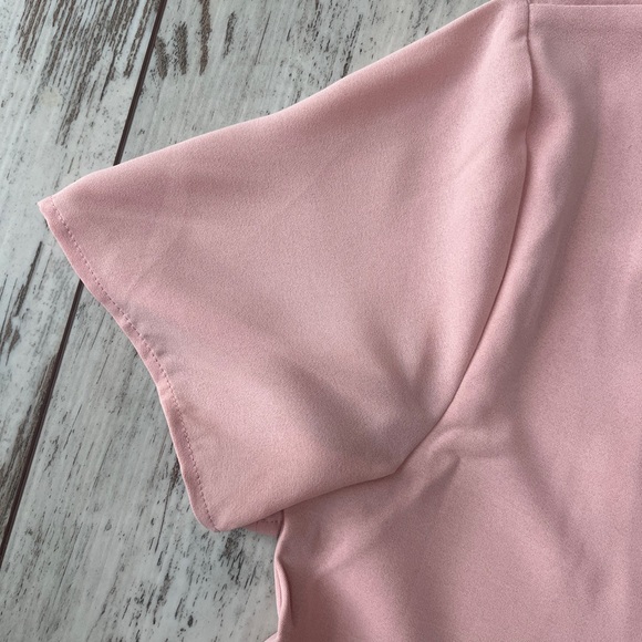Women’s Light Pink V-Neck Swing Tunic Dress – Size Large – NWOT - Picture 12 of 15